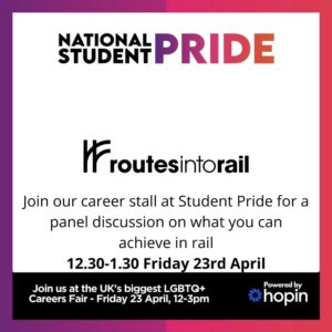 Sector to promote careers in rail at UK’s largest LGBTQ+ careers fair